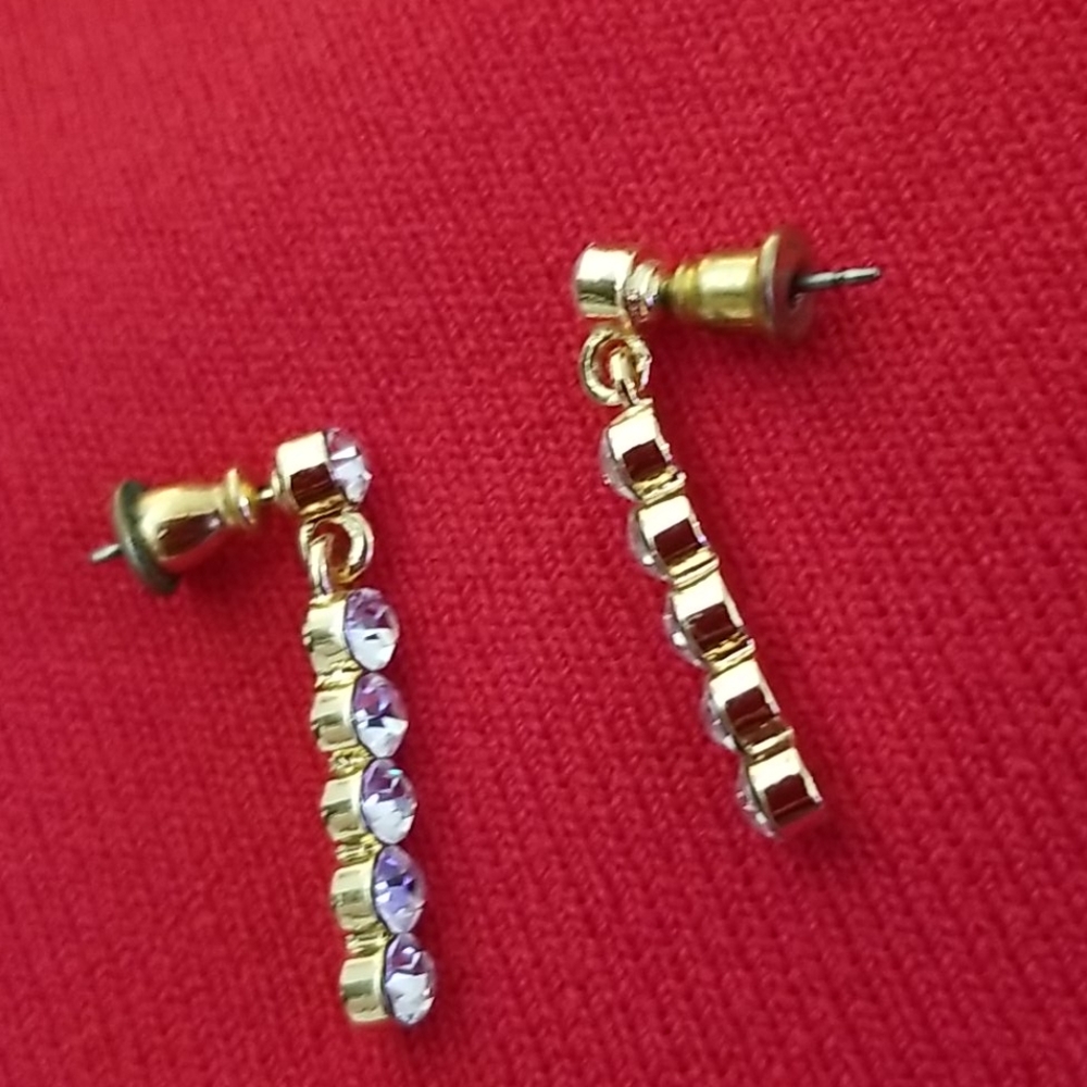 Rhinestone Earrings - Picture 4 of 5